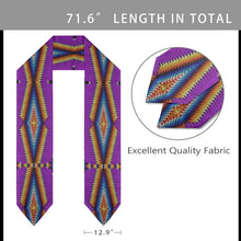 Load image into Gallery viewer, Diamond in the Bluff Purple Graduation Stole
