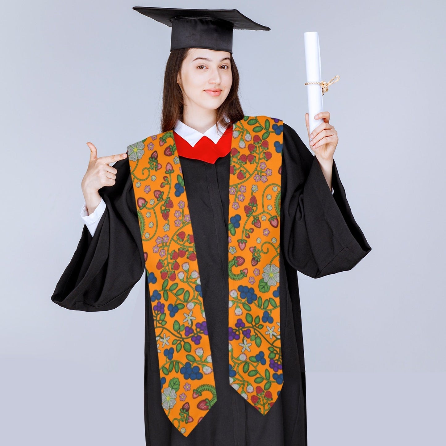 Grandmother Stories Carrot Graduation Stole