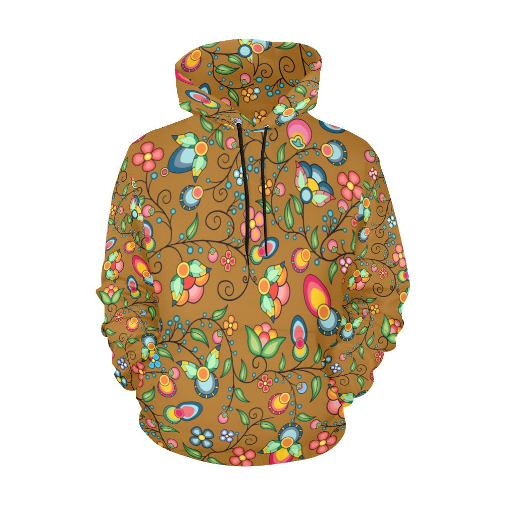 Floral Bounty Fall Leaves Hoodie for Women