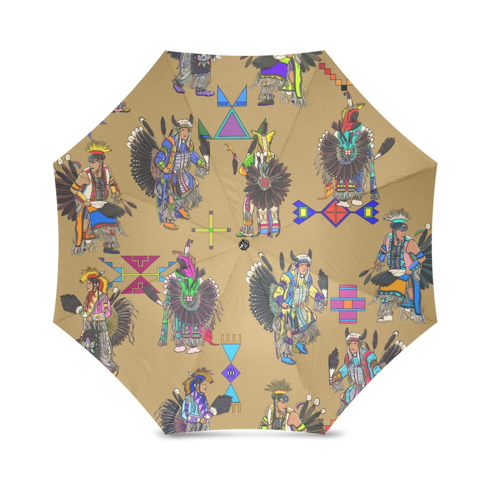 Men's Tradish Dancers Earth Foldable Umbrella