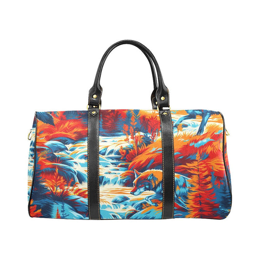 Hunting Wolves Small Travel Bag