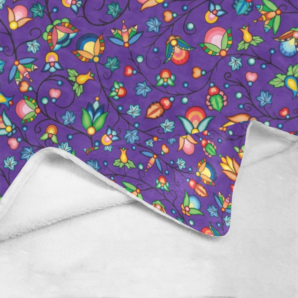 Prairie Plains Spirit Midnight Purple X-Large Micro Fleece Blanket