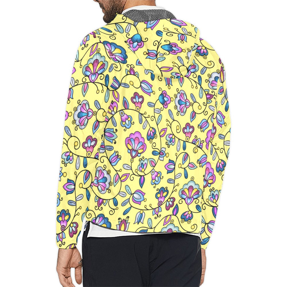 Autumn Bundle Blessing Yellow Men's Windbreaker