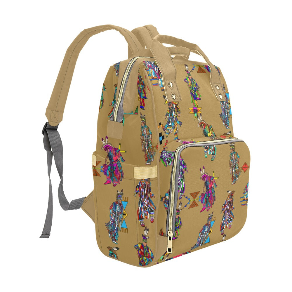Men's Grass Dancers Earth Multi-Function Diaper Backpack