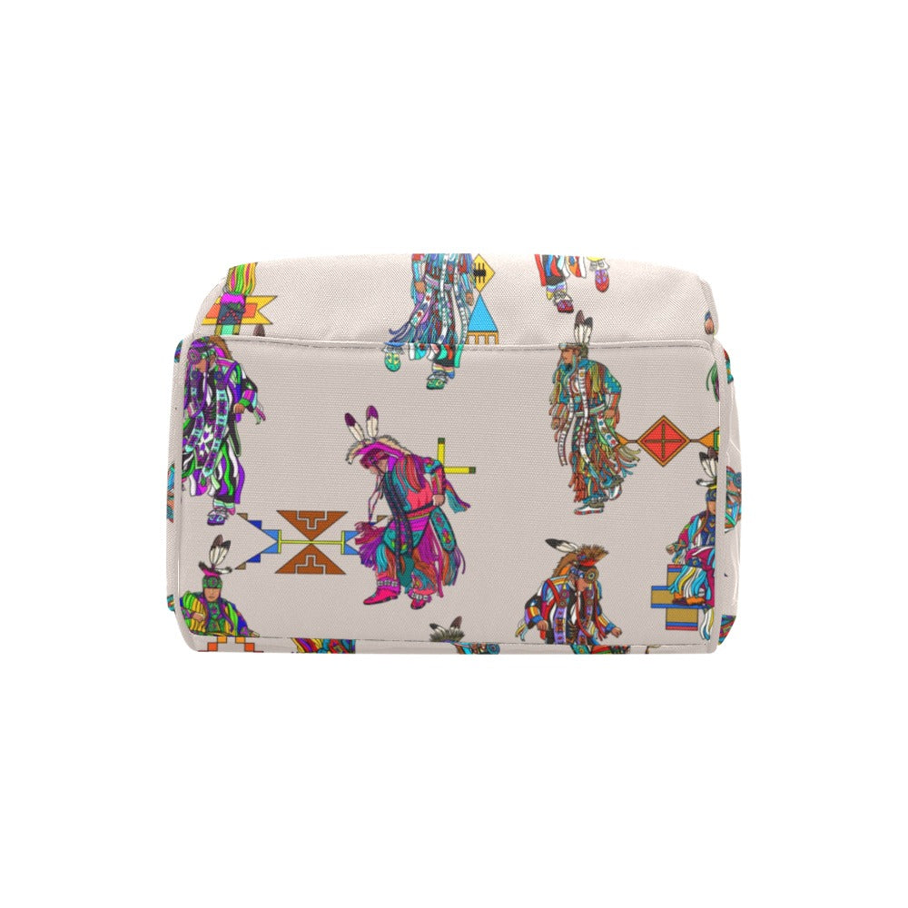 Men's Grass Dancers Muslin Multi-Function Diaper Backpack