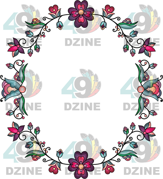 Amber Evening Garland Hat Transfer