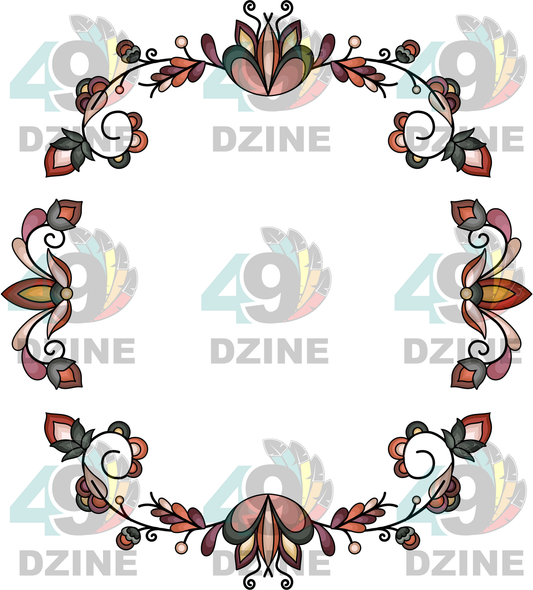 Burnt Sky Petals Hat Transfer