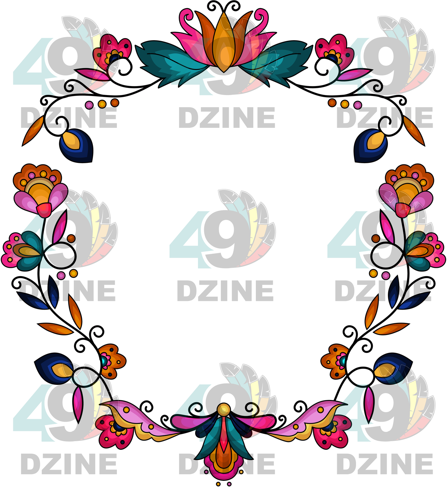 Copper Prairie Petals Hat Transfer