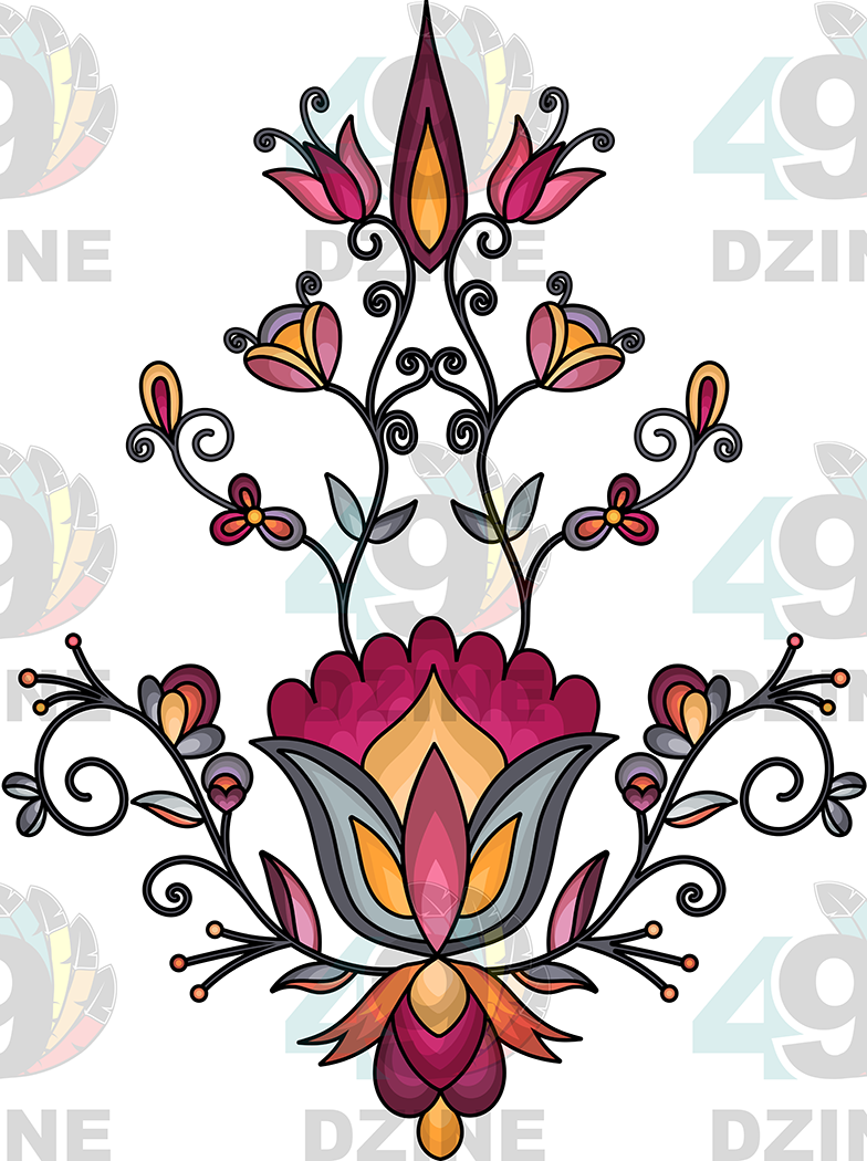 Crimson Drift Petals Transfer