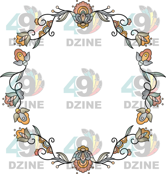 Falling Leaf Rising Bloom Hat Transfer