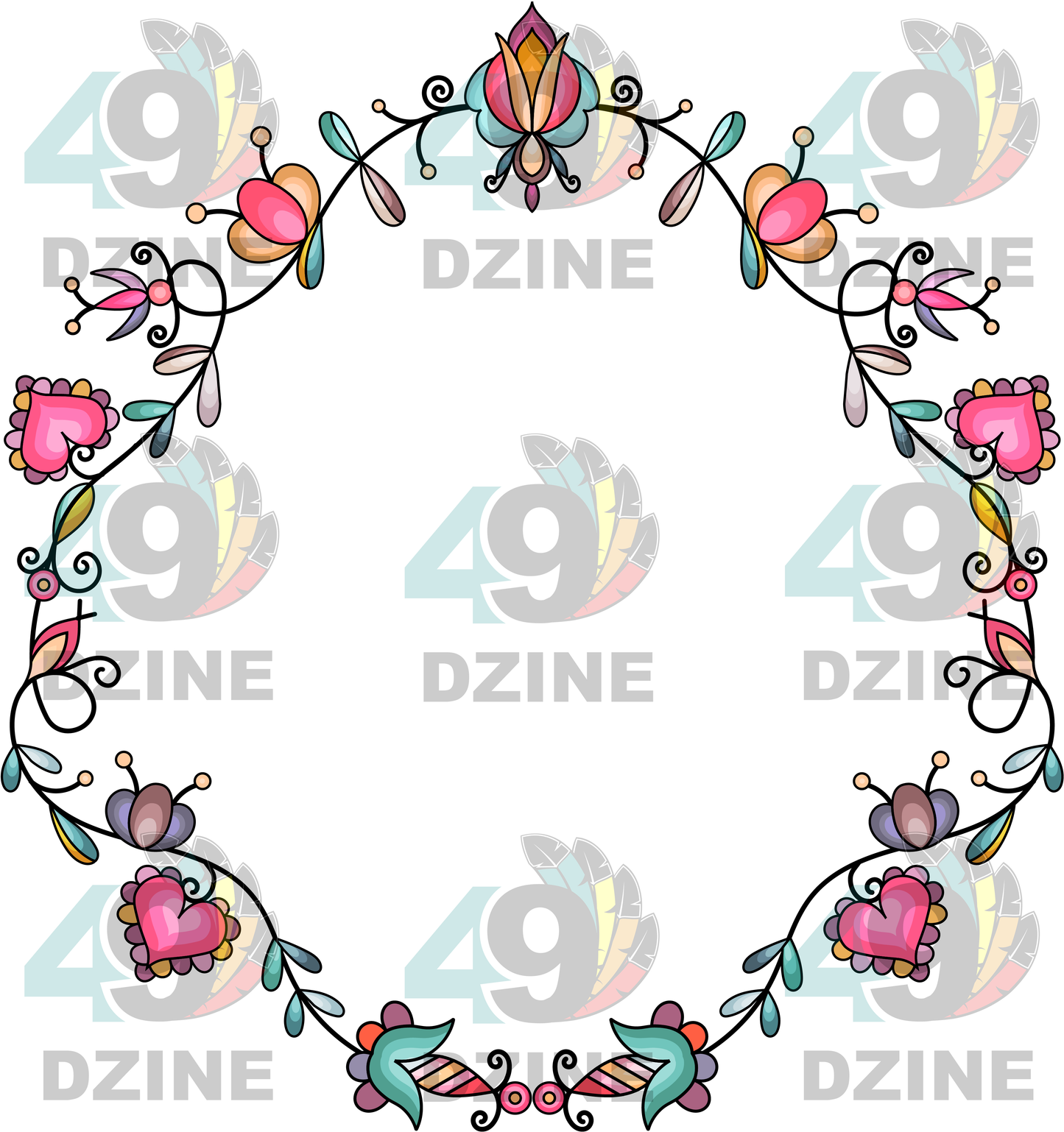 Harvest Hearth Floral Hat Transfer