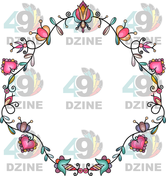 Harvest Hearth Floral Hat Transfer