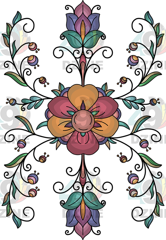 Rust & Ember Flower Transfer