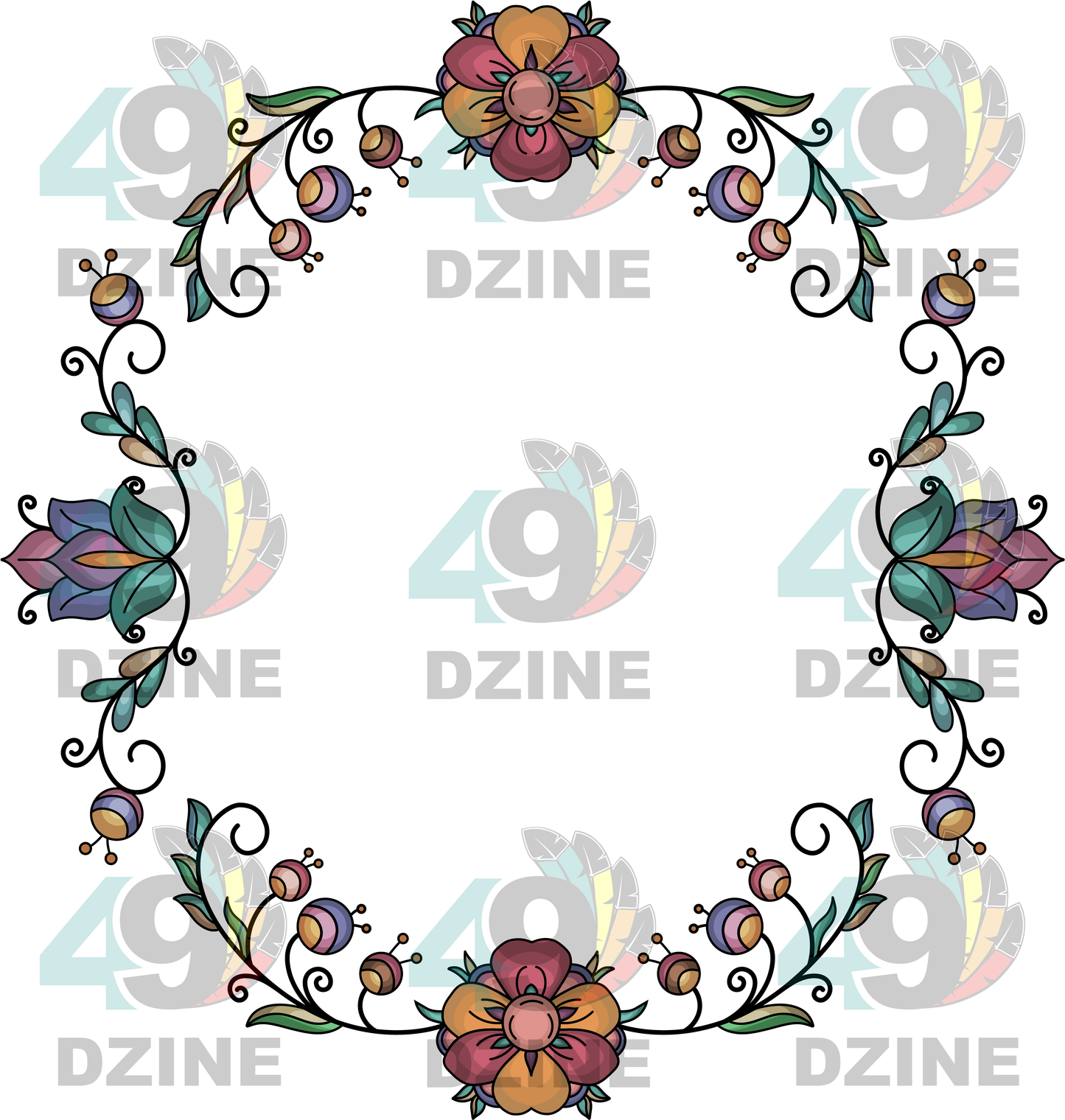 Rust & Ember Flower Song Hat Transfer