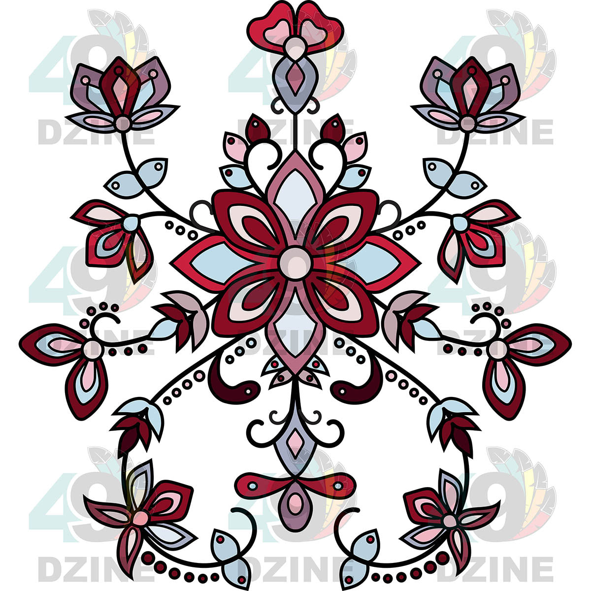 Winter Fire Blossom Transfer