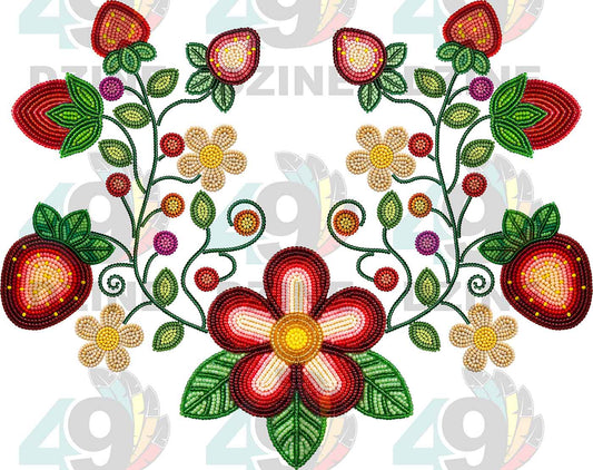 Berry Garden Beadwork Style