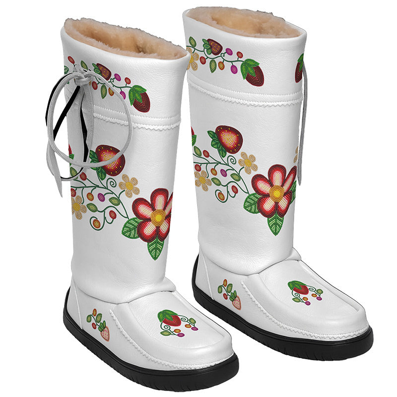 Berry Garden Real Leather MoccaLux