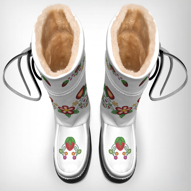 Berry Garden Real Leather MoccaLux