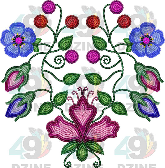 Garden Halo Beadwork Style