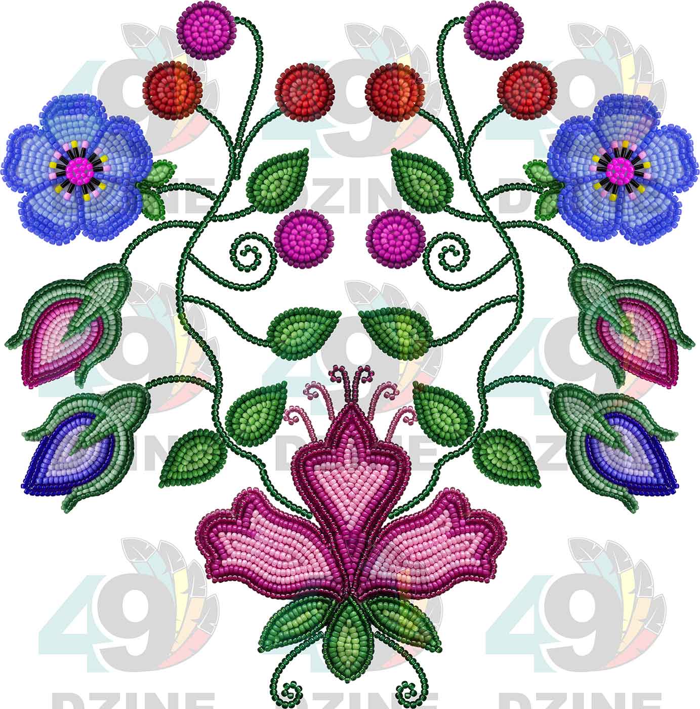 Garden Halo Beadwork Style