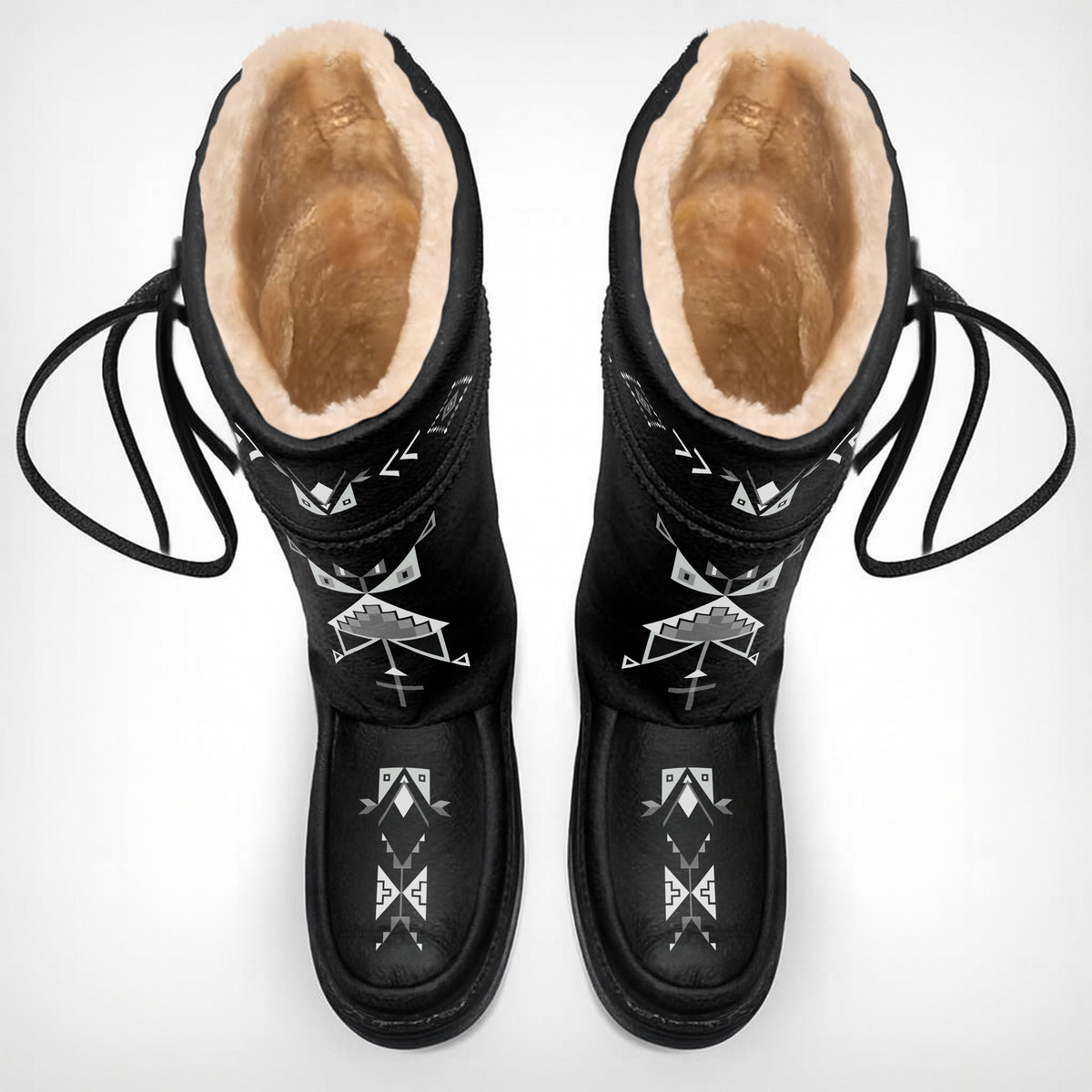 Owl Watcher Black Real Leather MoccaLux
