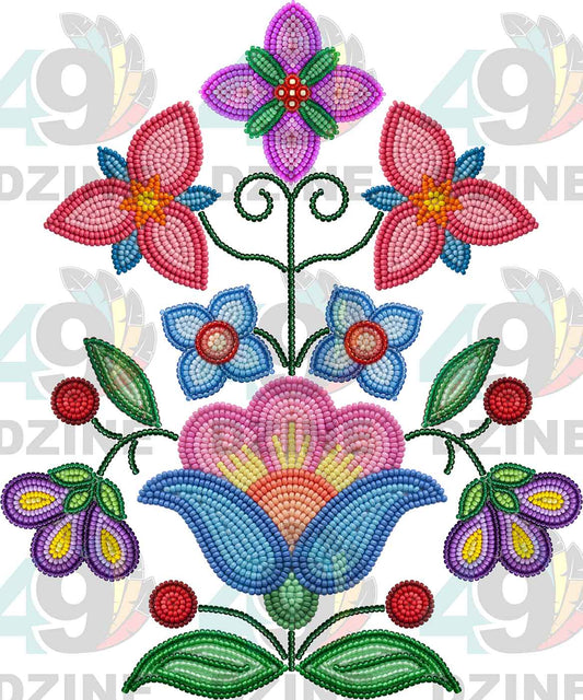 Petal Harmony Beadwork Style