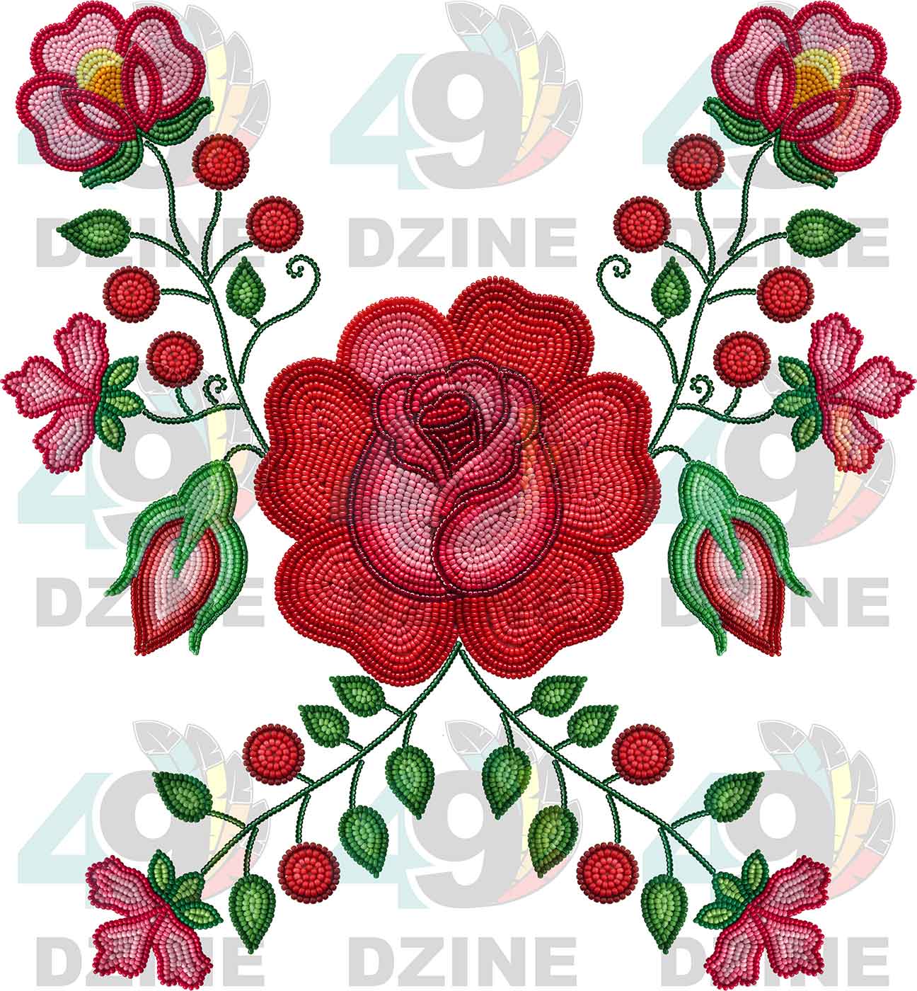Rose Reverie Beadwork Style