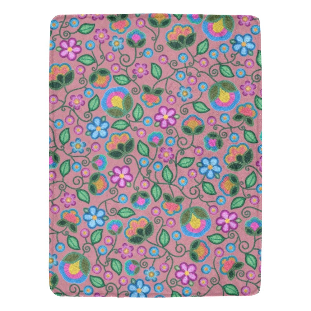 Turquoise Sunbeam Peach X-Large Micro Fleece Blanket