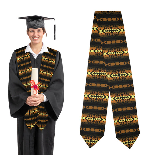 Black Rose Spring Canyon Tan Graduation Stole