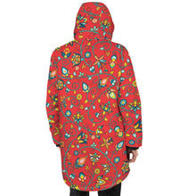 Load image into Gallery viewer, Thorny Path Red Unisex Sherpa Lined Hooded Coat
