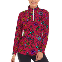 Load image into Gallery viewer, Prairie Paintbrush Passion Berry  Long Sleeve Yoga Shirt
