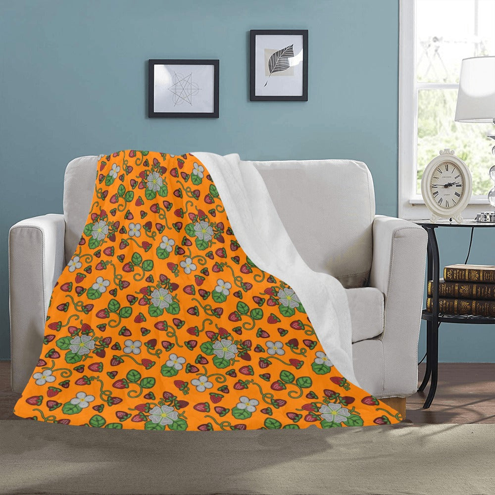 Strawberry Dreams Carrot Ultra-Soft Micro Fleece Blanket 50"x60"
