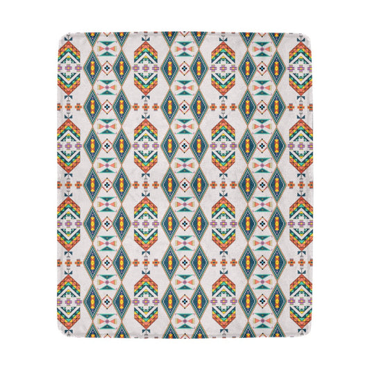 Travois Tipi Grey Ultra-Soft Micro Fleece Blanket 50"x60"