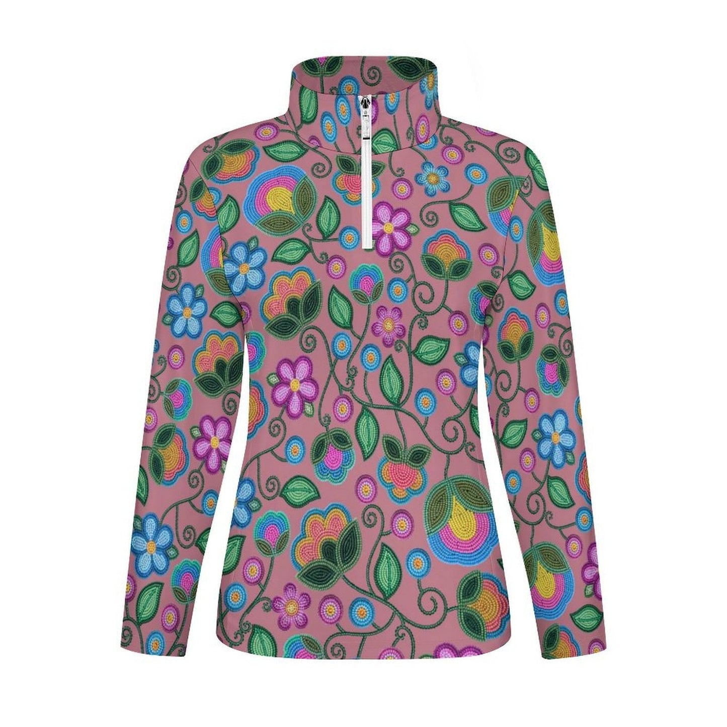 Turquoise Sunbeam Peach Long Sleeve Yoga Shirt