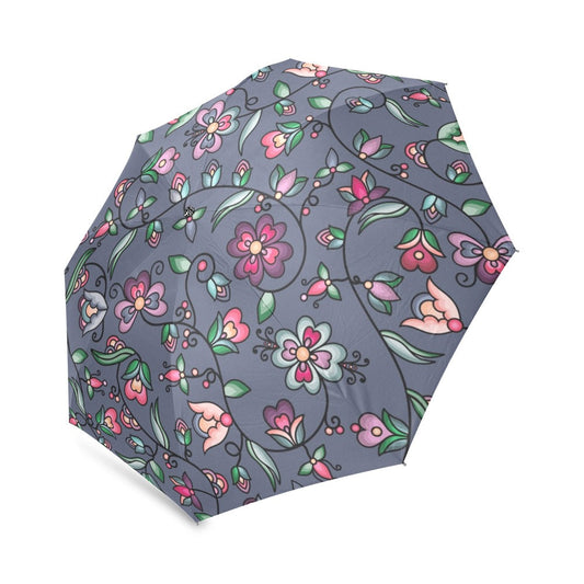 Amber Evening Garland Blue Foldable Umbrella