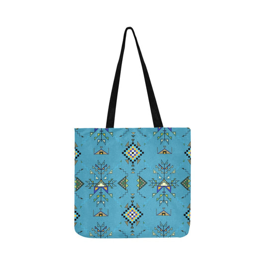 Bear Shield Blue Reusable Shopping Bag
