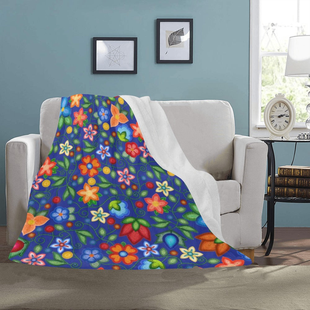 Morning Harmony Sapphire Large Micro Fleece Blanket