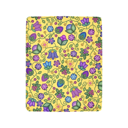 Bloom Uplift Yellow Ultra-Soft Micro Fleece Blanket 40"x50"