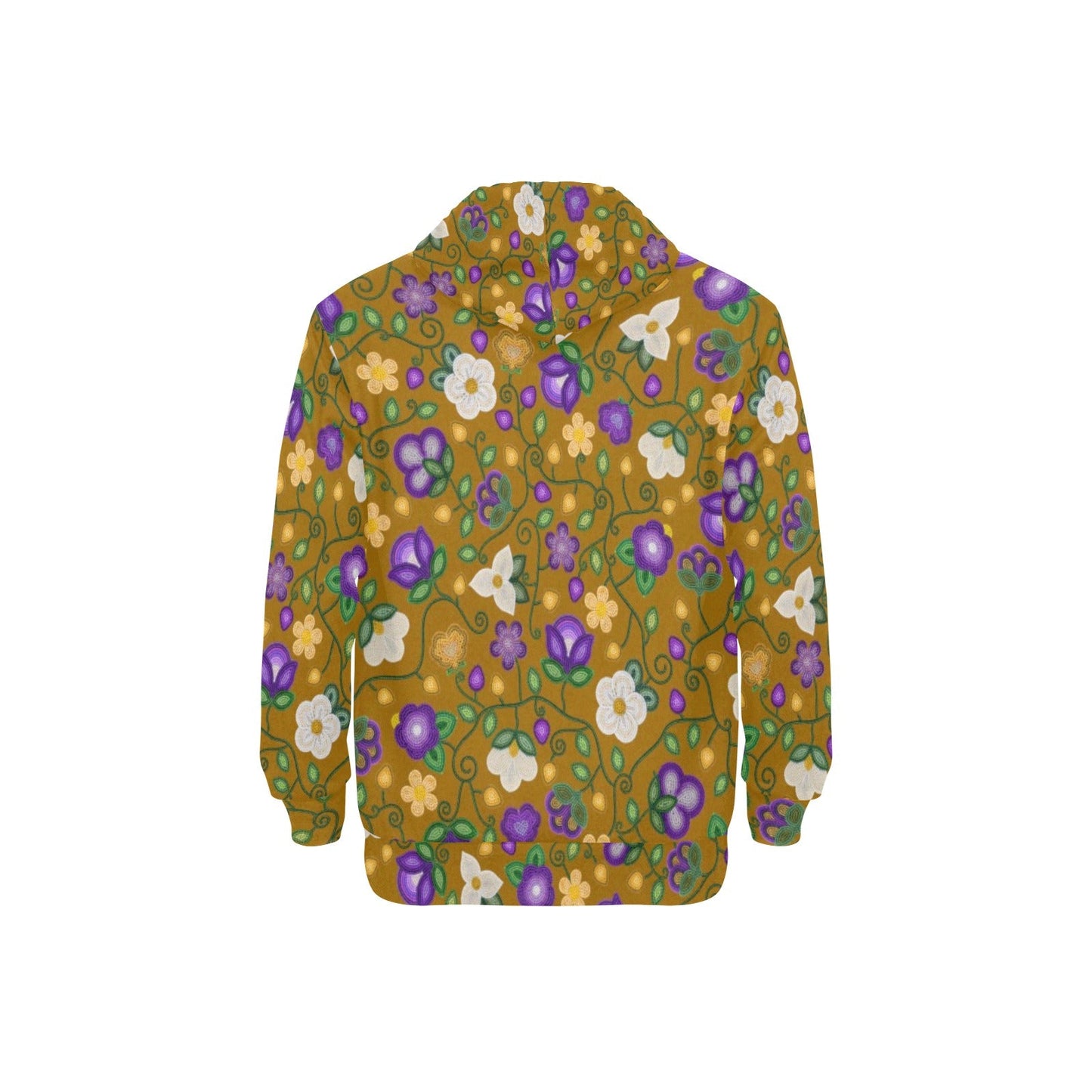 Midnight Moss Bloom Toffee Fleece Hoodie
