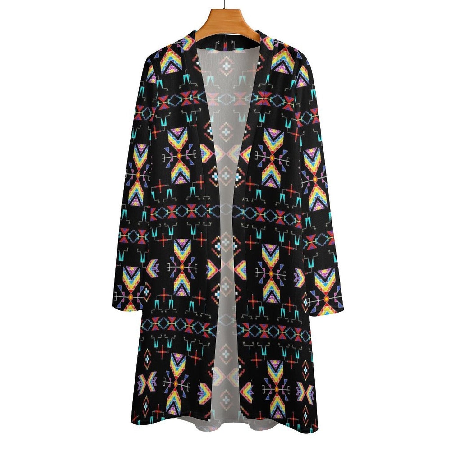 Rainy Chief Rainbow Black Cardigan