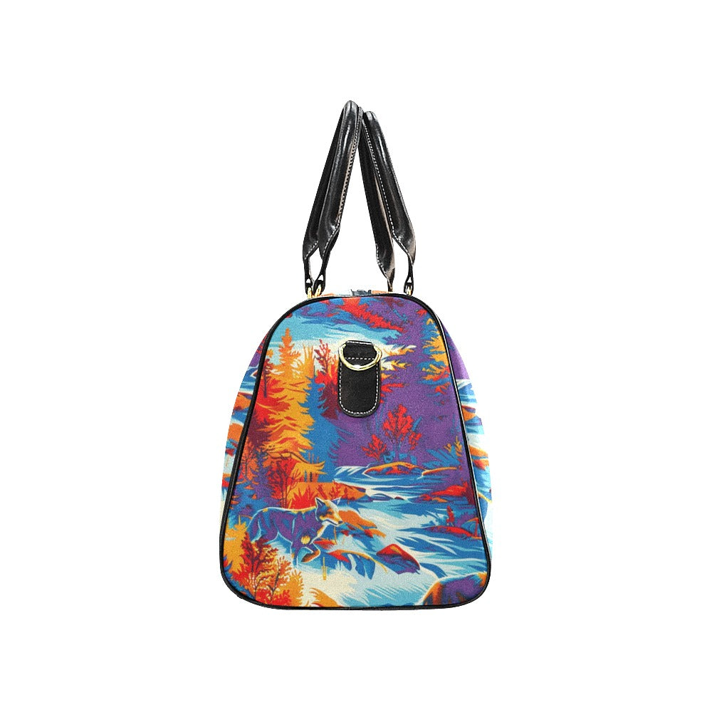 Hunting Wolves II Small Travel Bag