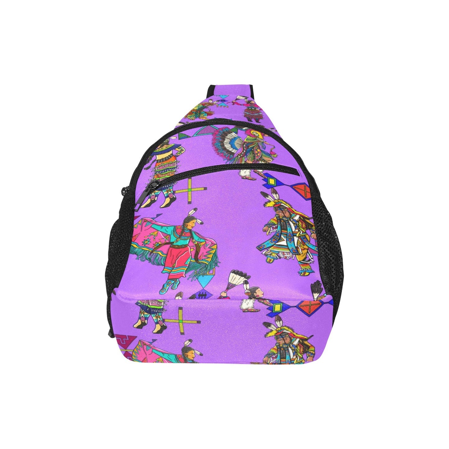 Grand Entry Dancers Purple Chest Bag