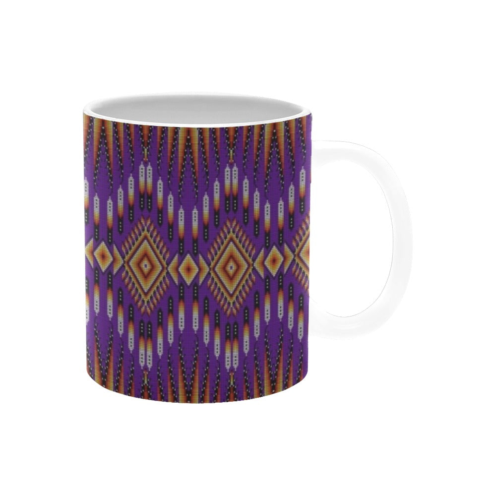 Fire Feather Purple Mug