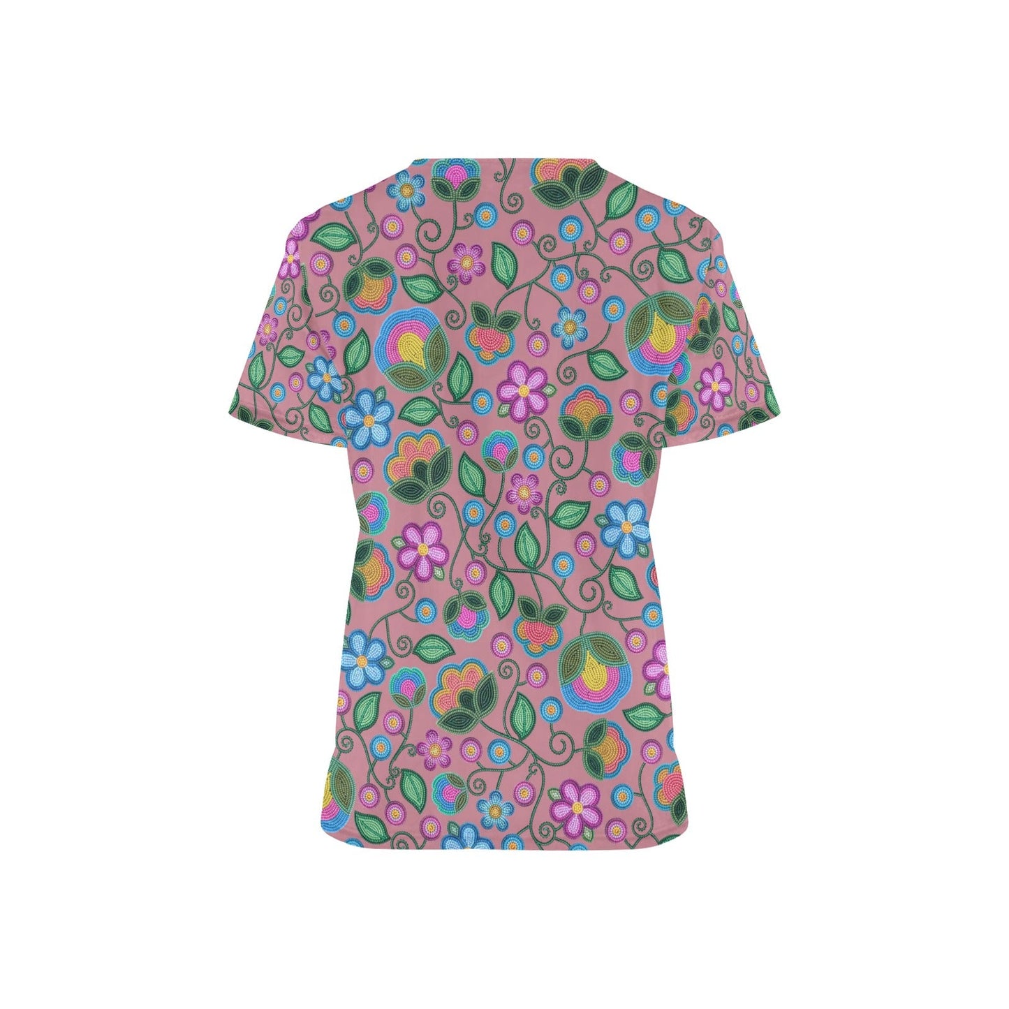 Turquoise Sunbeam Peach Scrub Top
