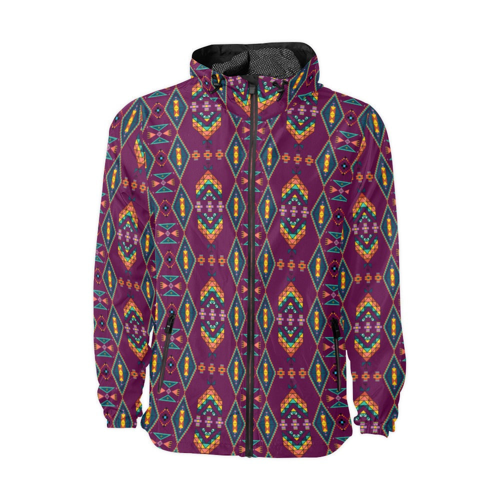 Travois Tipi Berry Men's Windbreaker