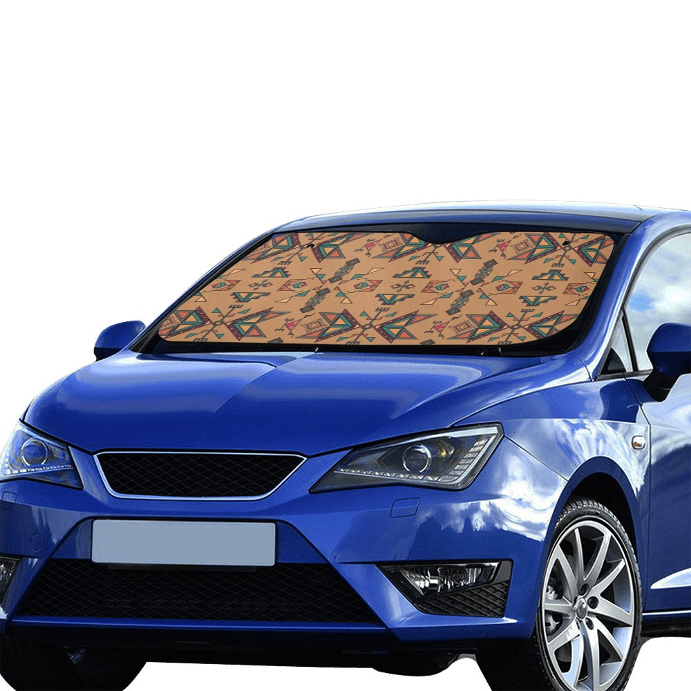 Arrow dawn Brown Car Sun Shade 55"x30"