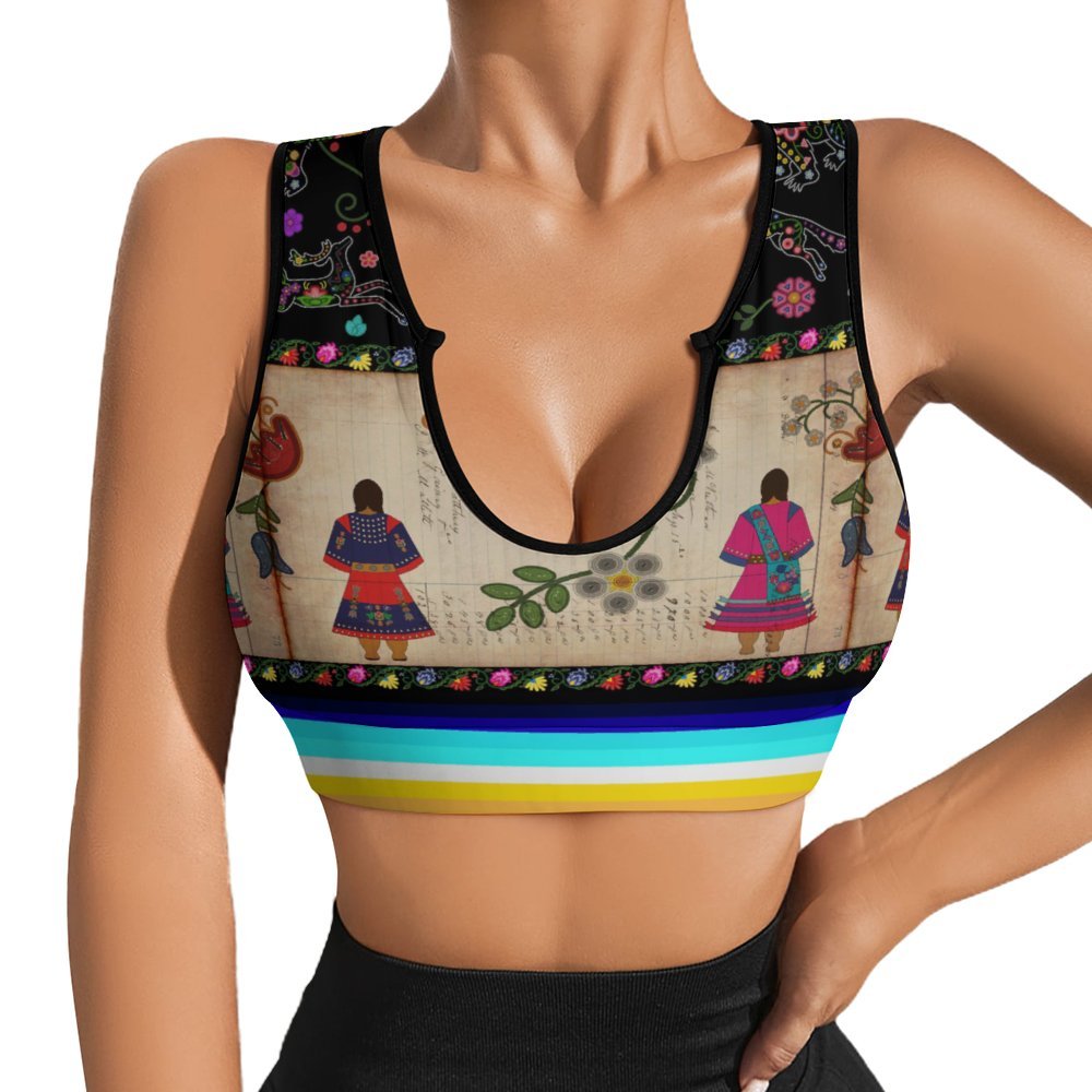 Floral Ledger Sisters Yoga Top