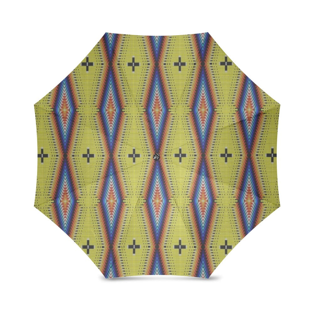 Diamond in the Bluff Yellow Foldable Umbrella
