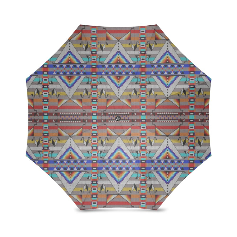 Medicine Blessing Grey Foldable Umbrella