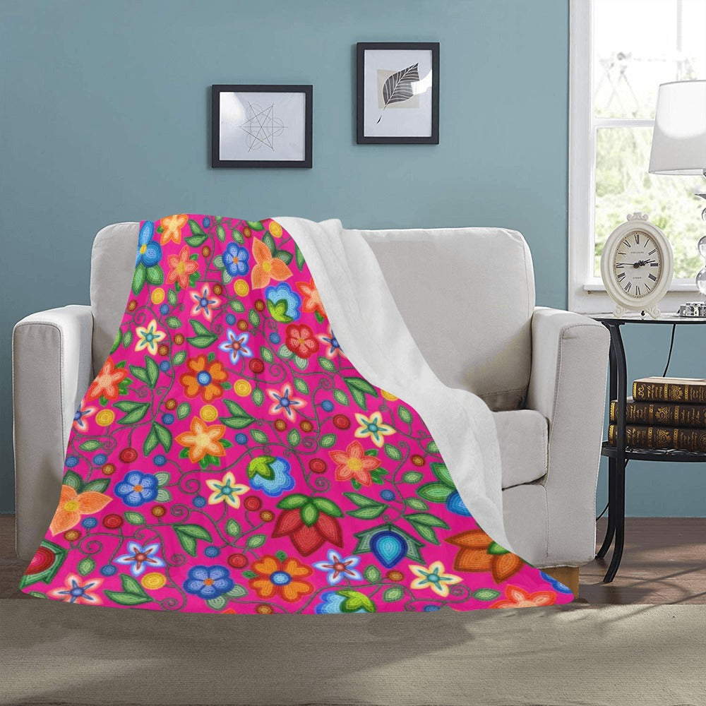 Morning Harmony Pink Large Micro Fleece Blanket